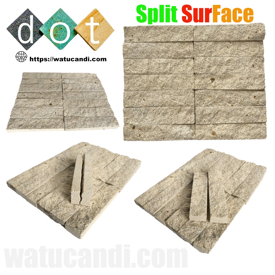 Produsen Batu Alam LIMESTONE-SPLIT-FACE-WALL-BATU-BELAH-PERMUKAAN-DINDING. Jual LIMESTONE-SPLIT-FACE-WALL-BATU-BELAH-PERMUKAAN-DINDING, Sebagai hiasan dekorasi tempel penutup dinding tembok. Batu Alam dengan warna kuning krem muda warna batu dalam keadaan basah dan pada saat di posisi kering akan terlihat putih. Batu kapur sebagai hiasan dekorasi dinding, dengan permukaan batu hasil belah bagian yang di gunakan untuk permukaan. Dapat di gunakan sebagai dekorasi dinding dalam dan juga luar ruangan. Untuk menyesuaikan warna batu alam dan juga teksture yang di inginakan, sebagai pelengkap produk batu alam. Permukaan kasar datar batu belah dengan seukuran bata mini. LIMESTONE-SPLIT-FACE-WALL-BATU-BELAH-PERMUKAAN-DINDING, limestone,wall brick,light beige. natural,wall covering,wall panel,dinding batu belah,split face limestone,natural stone tile,hiasan dekorasi dinding,permukaan dinding batu,pabrik batu alam, Sell LIMESTONE SPLIT FACE WALL WALL SURFACE STONE, as a decorative wall covering decoration. Natural stone with light cream yellow color, the color of the stone is wet and when in a dry position it will look white. Limestone as wall decoration decoration, with the surface of the stone cut from the part that is used for the surface. Can be used as a wall decoration in and out of the room. To match the color of natural stone and the desired texture, as a complement to natural stone products. Flat rough surface of a slit with the size of a mini brick. Vender LIMESTONE SPLIT FACE WALL WALL SURFACE STONE, como uma decoração decorativa de revestimento de parede. Pedra natural de cor amarelo creme claro, a cor da pedra é úmida e na posição seca parecerá branca. O calcário é utilizado como decoração de decoração de parede, com a superfície da pedra cortada das partes utilizadas para a superfície. Pode ser usado como decoração de parede interna e externa. Para combinar a cor da pedra natural com a textura desejada, como complemento aos produtos de pedra natural. Superfície plana e rugosa de uma fenda do tamanho de um mini tijolo.
