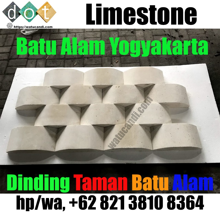 LimeStone Dinding Batu Taman.