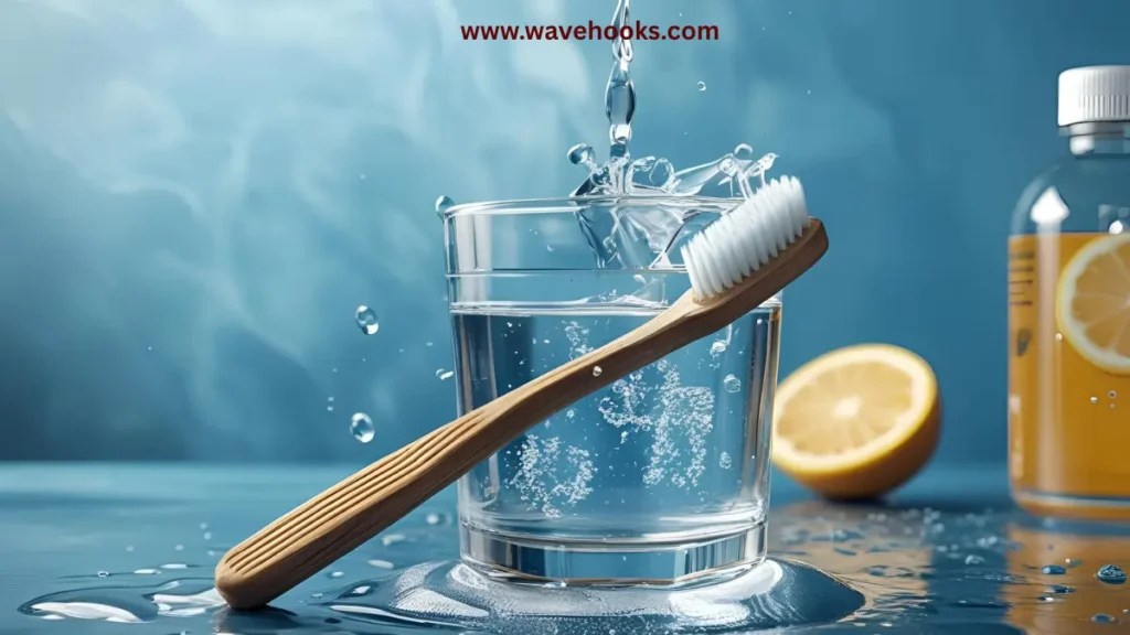 How long should i soak my toothbrush in hydrogen peroxide?