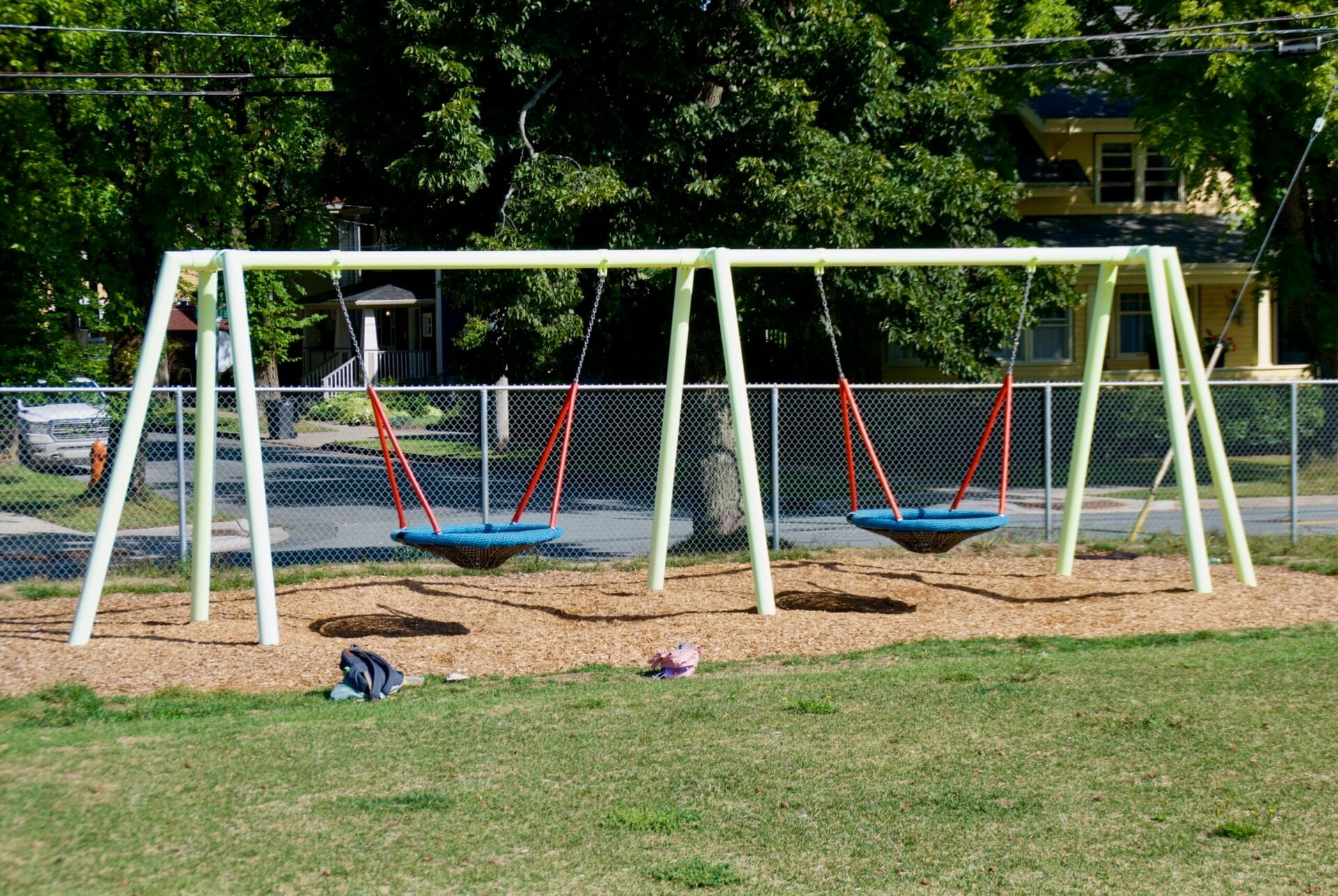 New swings on Jubilee Road at LMST