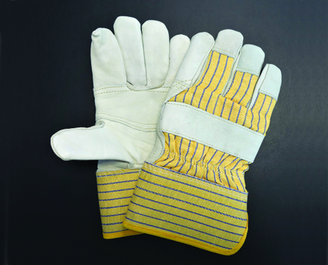 MEN'S PATCH PALM BOA-LINED LEATHER FITTER'S GLOVES - Wayne Safety