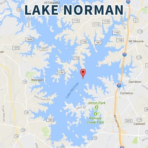 Lake Norman Custom Wood Map North Carolina Waypoint Maps 