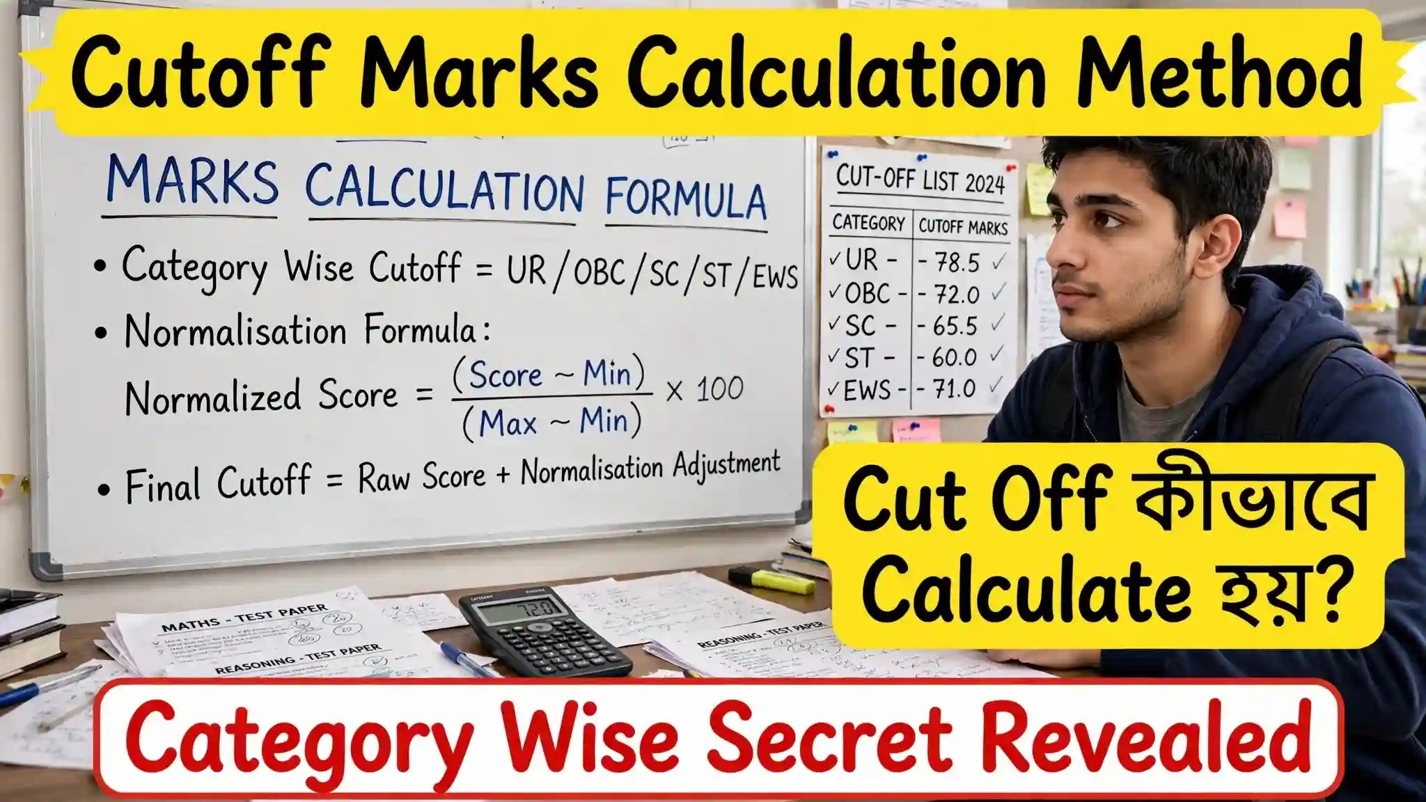 Cutoff Marks Calculation Method