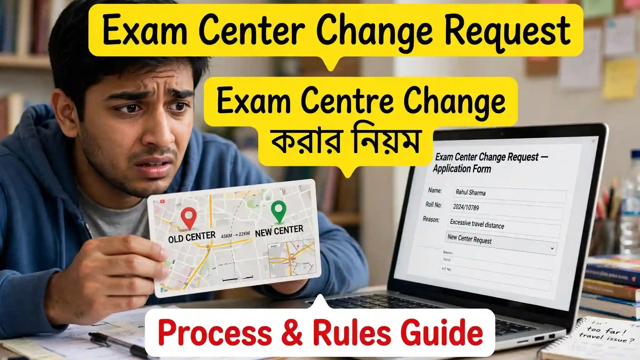 Exam Center Change Request