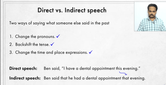 direct and indirect speech wced eportal