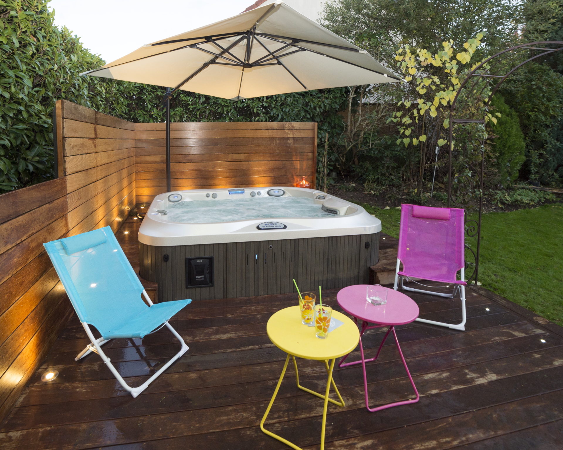 Hot tub deck ideas
