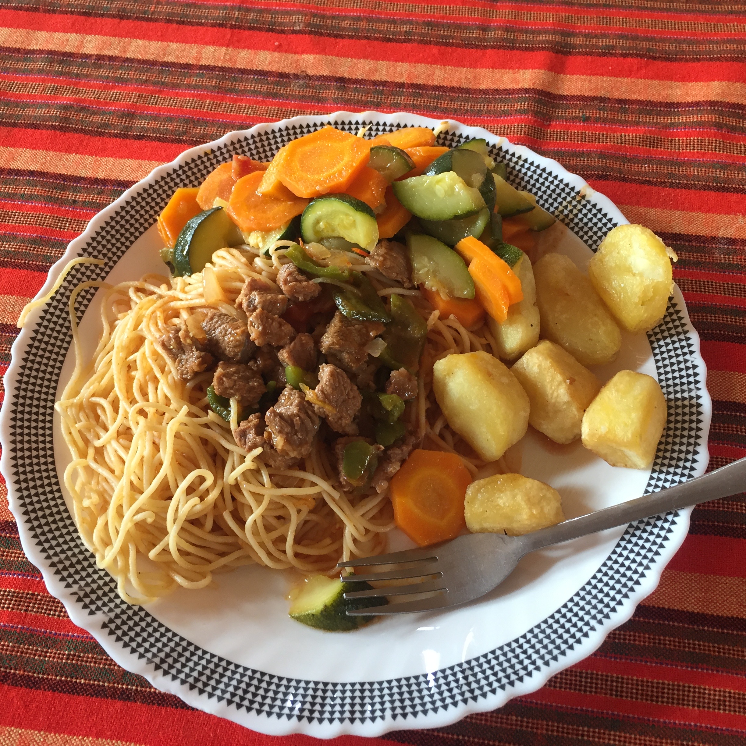Lunch at the camp