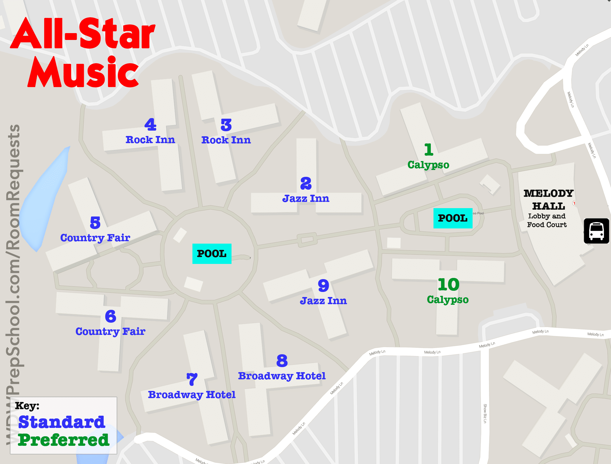Disney Wish Room Map 