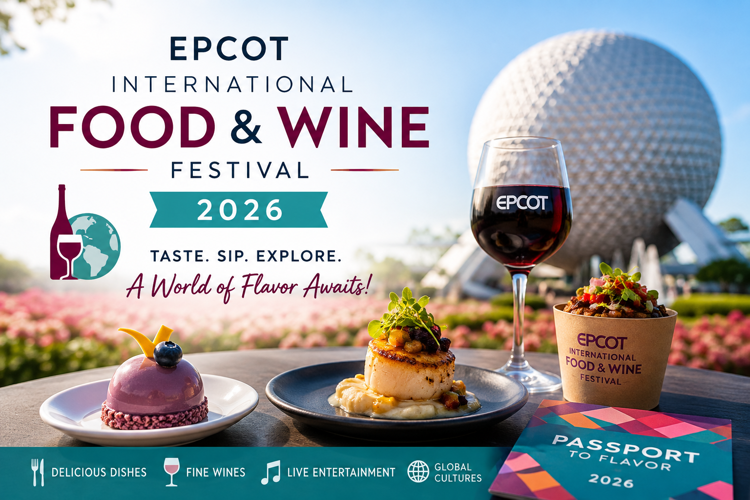 EPCOT Food and Wine Festival 2026 World Showcase marketplace booth