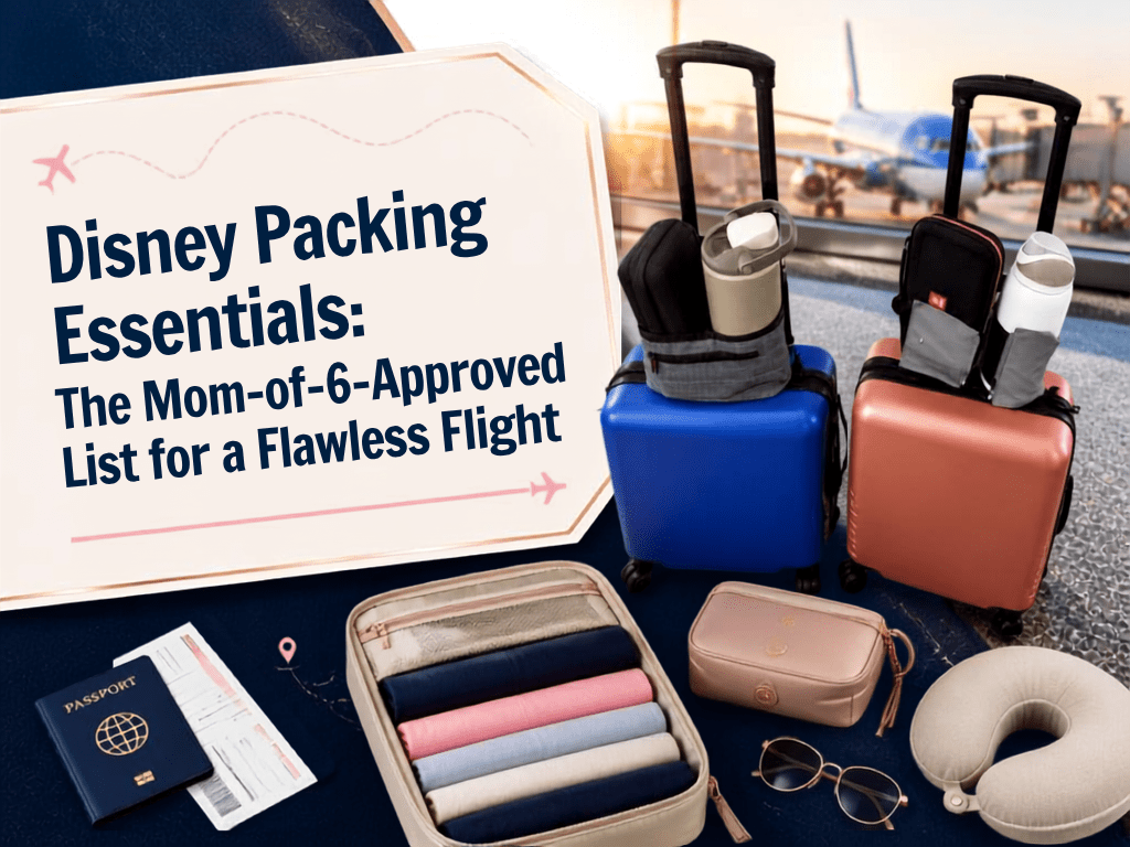 Disney Packing Essentials: The Mom-of-6-Approved List for a Flawless Flight packing essentials feature image