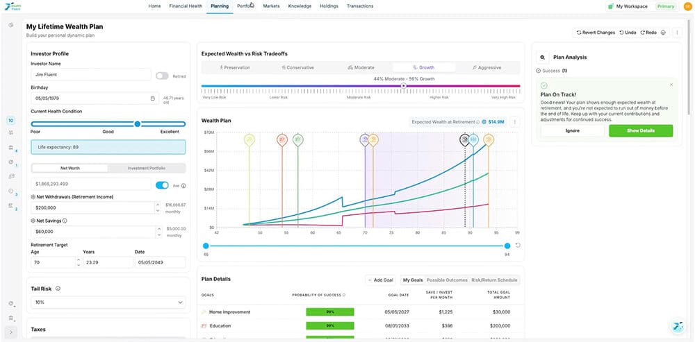 Lifetime Financial Planning