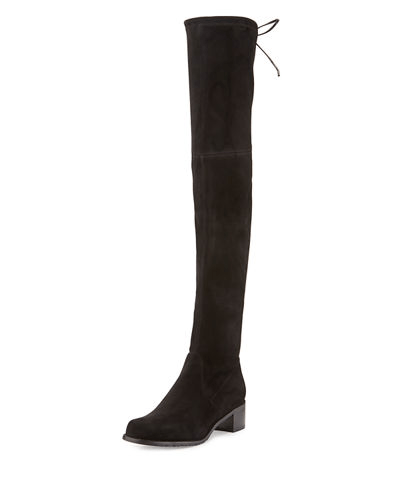 Stuart Weitzman Women's Midland Over The Over The Knee Boot in black