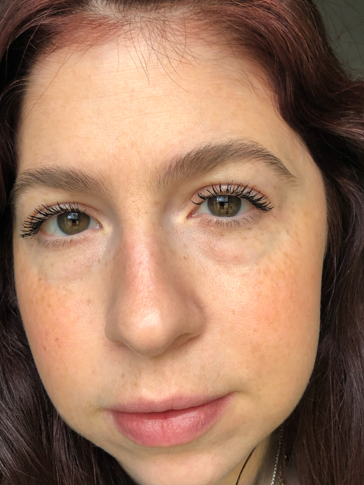Wearing two coats of L'Oreal Air Volume Mascara