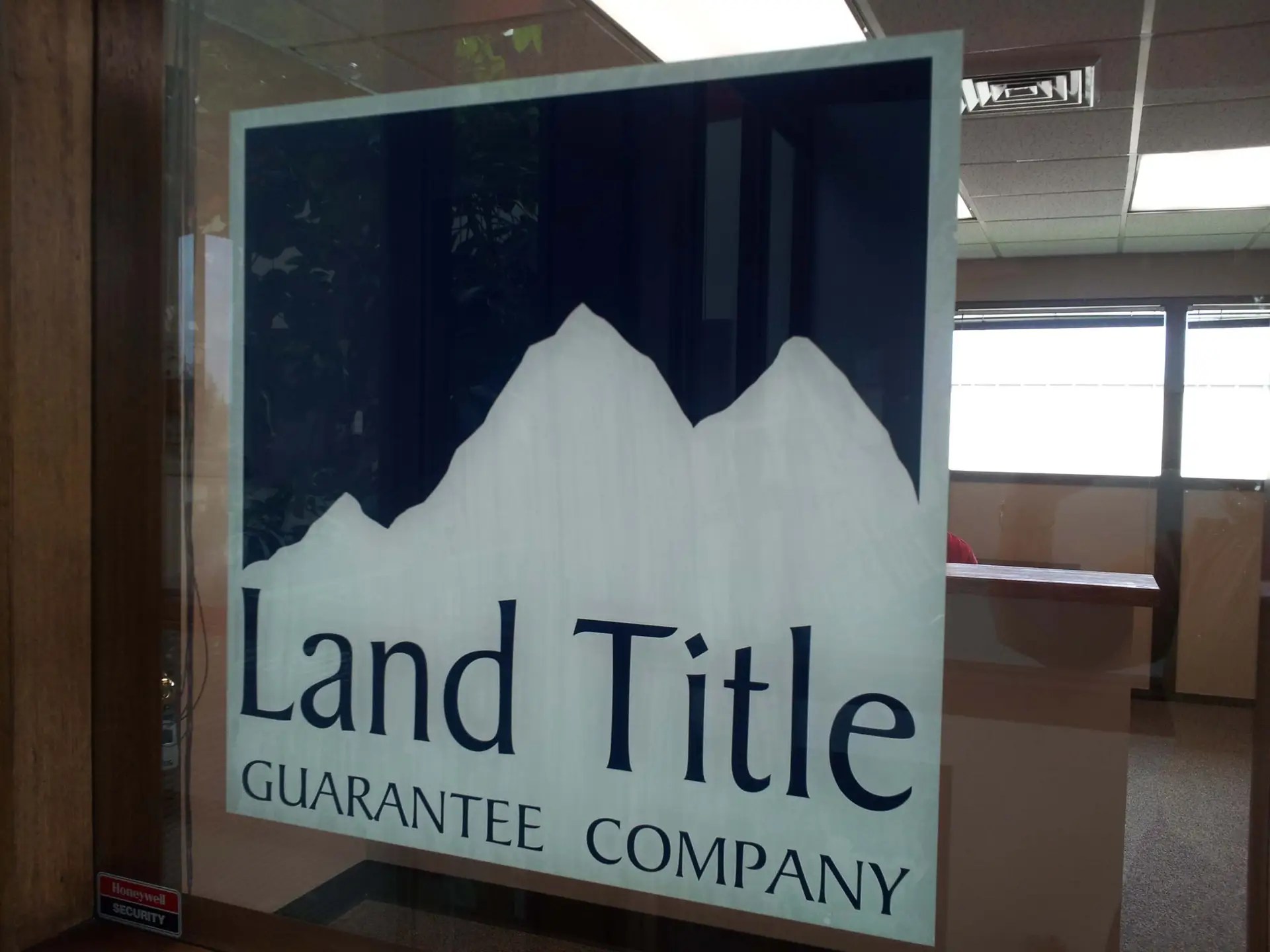 Land Title Vinyl Sign