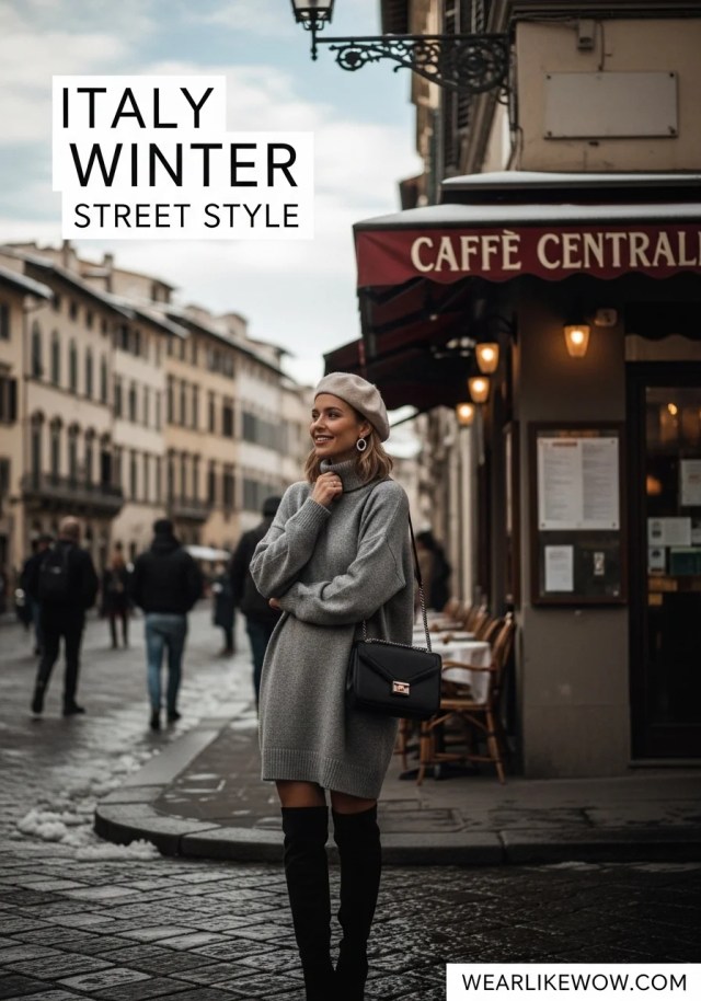 What to Wear in Italy for Women in Winter 2025: Winter Outfit to Wear in Italy 8 Image fx 1