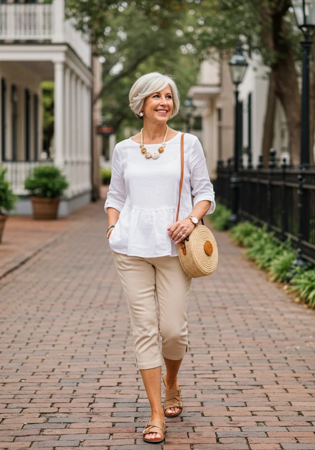 flattering summer tops for mature women