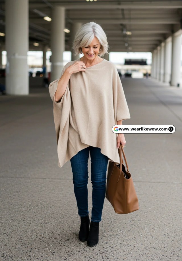 21 Chic Airport Outfit for Over 50 That Will Transform Your Travel Style – Booyah! 21 Airport Outfit for Women Over 50 Wear Like wow 12