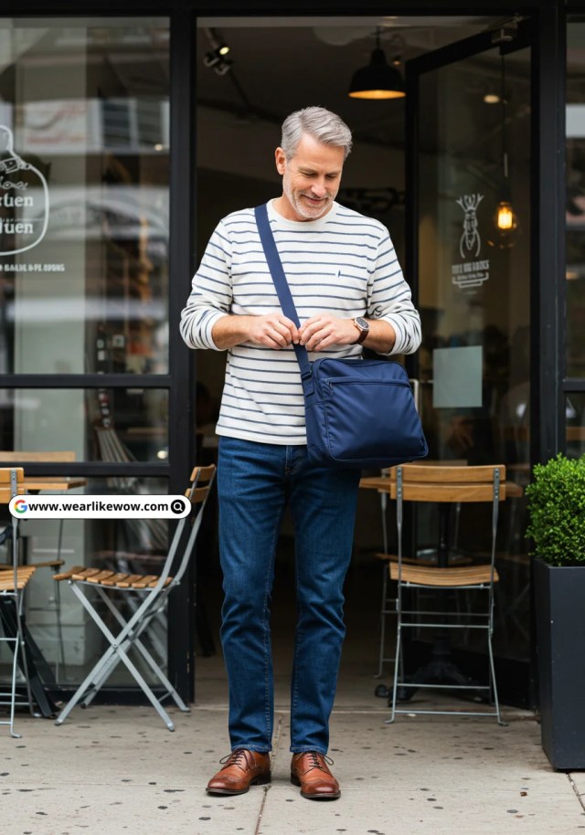 Denim Jeans Outfit for Men Over 50