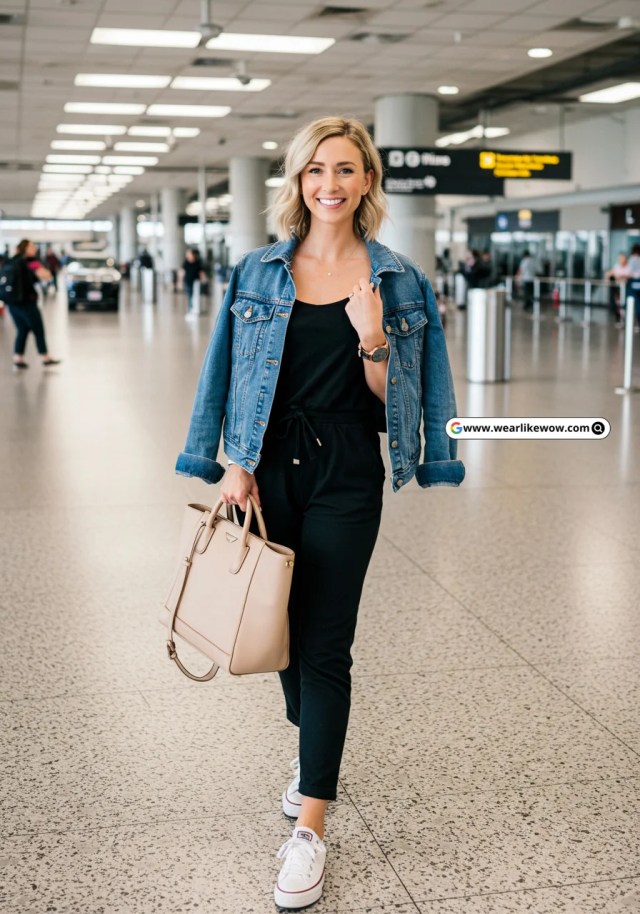 25 Best Airport Outfits for Women: How to Look Trendy in Airport Travel Outfit 30 Airport Outfit for Women 3