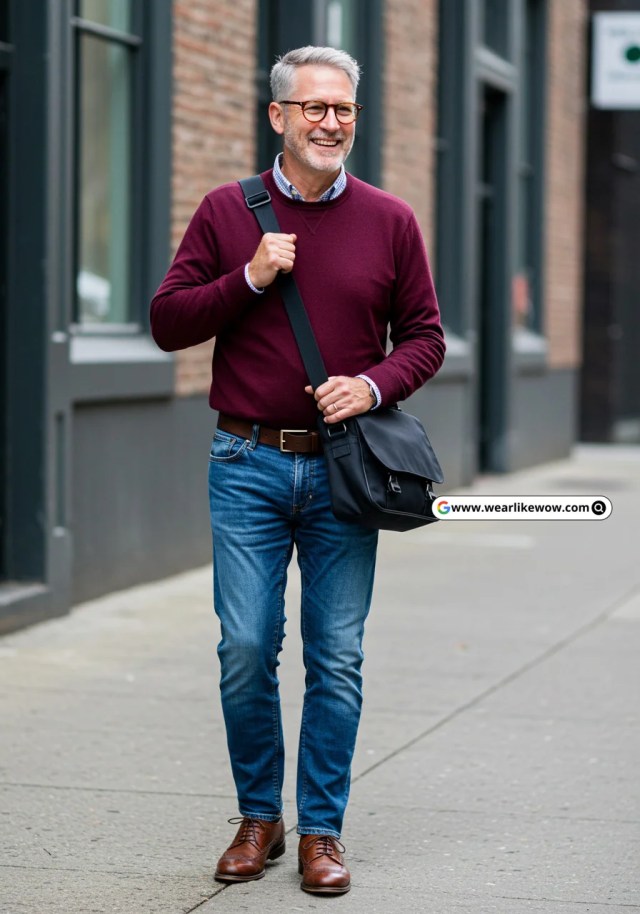 Denim Jeans Outfit for Men Over 50: 21 Stylish and Effortless Looks That Instantly Elevate Your Style 18 Denim Jeans Outfit for Men Over 50 10