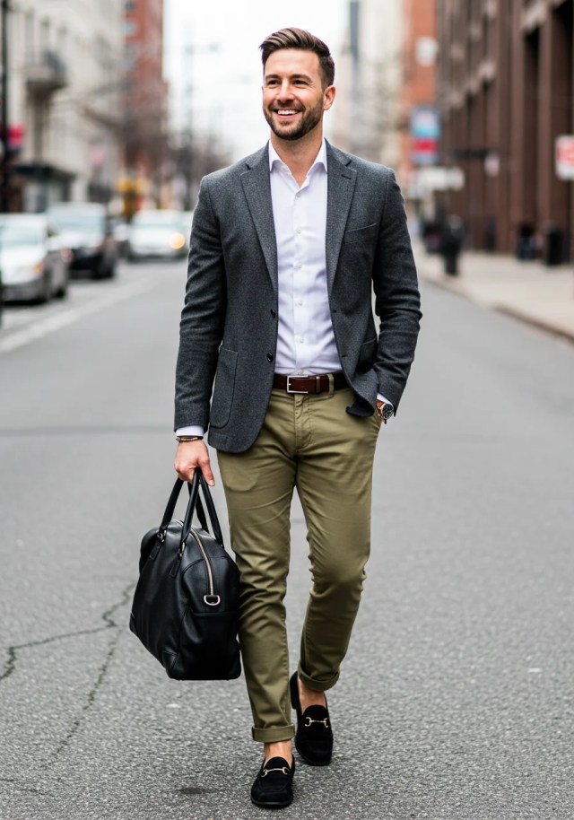 Khaki Pants Outfit Men
