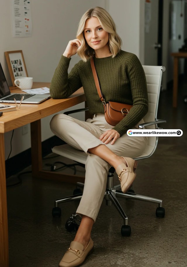 21 Stretch Work Pants Women Outfits That Instantly Transform Your Office Look 19 Stretch Pant Outfit for Women Wear Like Wow 18