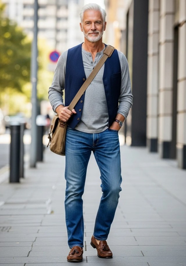Mens Jeans Outfit for Over 50: 21 Stylish & Effortless Looks to Stay Sharp 28 download 89