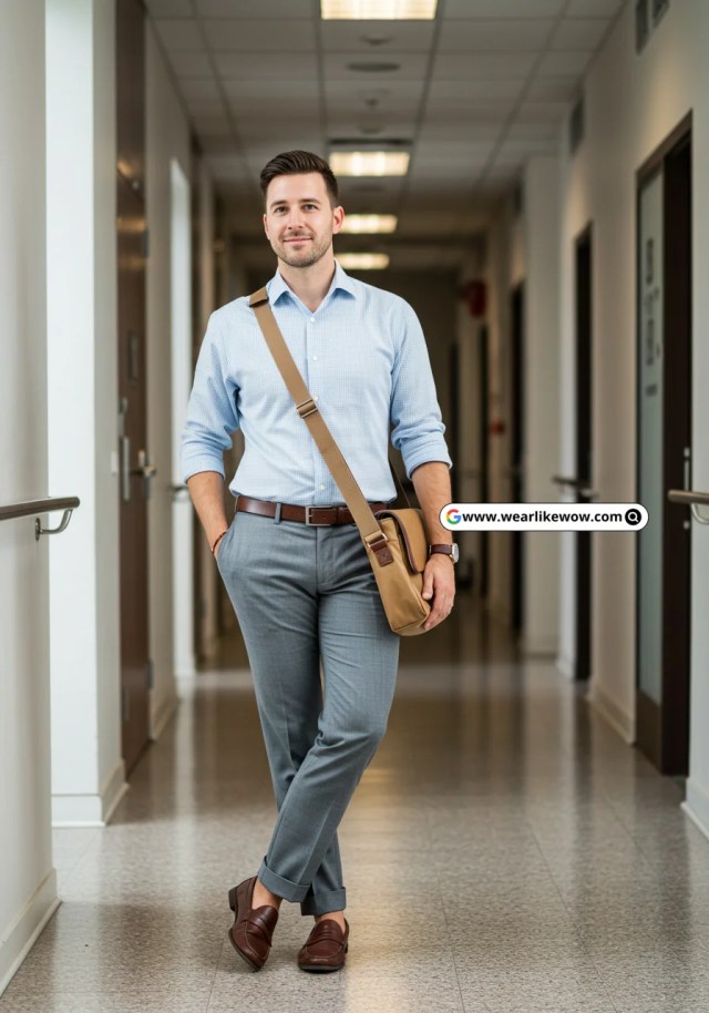 grey pants outfit 5