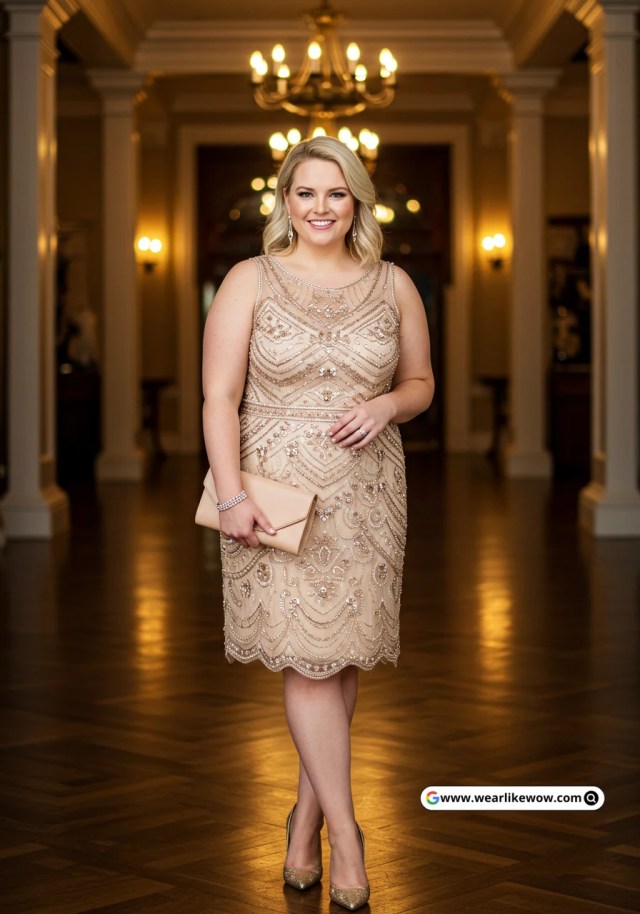 Plus size Mother of the Bride Dress