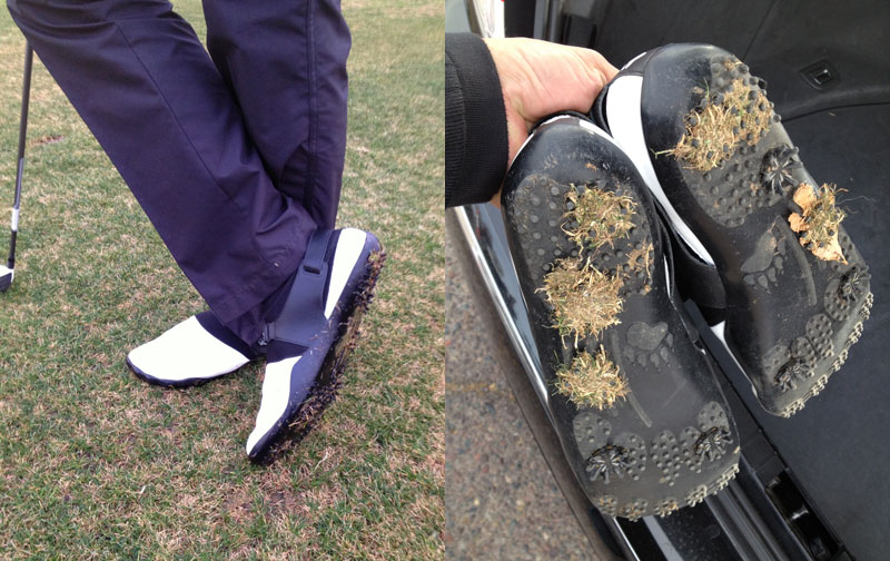 Barefoot b.e.r.b.s.: a barefoot-style golf shoe with spikes
