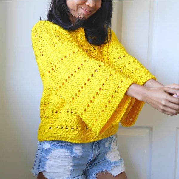 Harbor Pullover Weave Crochet - Mobile Light Arts for Desktop