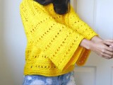 Beach Day Pullover Weave Crochet