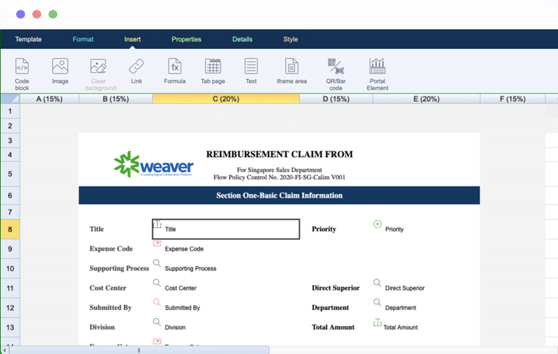 Business Process Management Form Designer