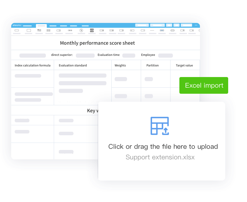 e-Builder Form Engine - Import Forms using Excel | Weaver