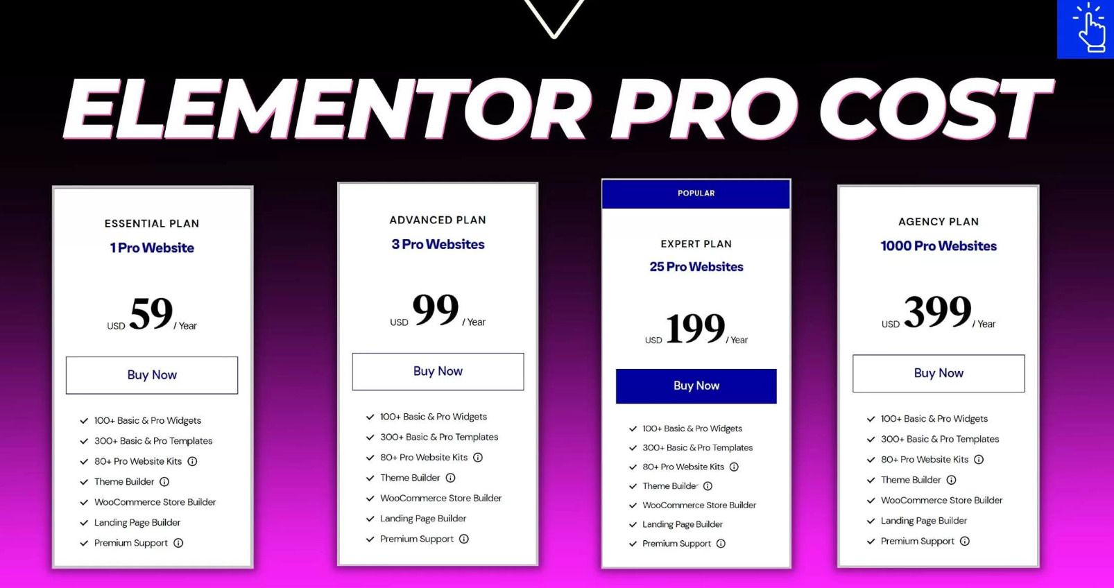 Comprehensive Pricing Breakdown Elementor Pro Personal Blogs