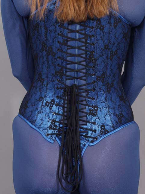Glassons | Tops | Glassons Satin Blue Corset | Poshmark