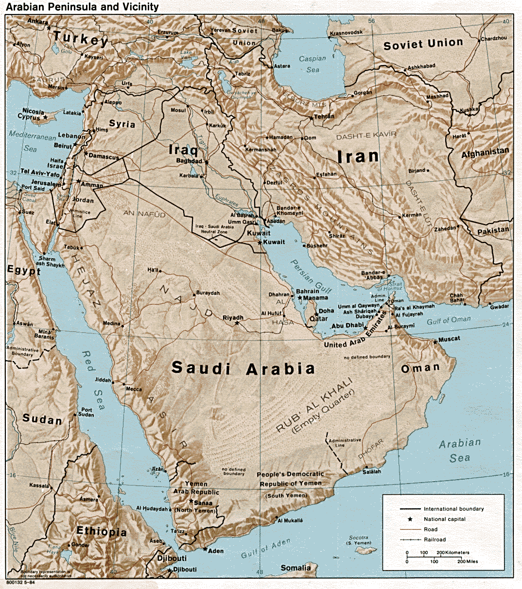 Arab Pennisula.