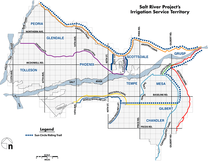 Arizona Canal Wikipedia CanalMap 