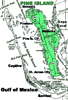 Map Of Pine Island Museum Of The Islands Map 