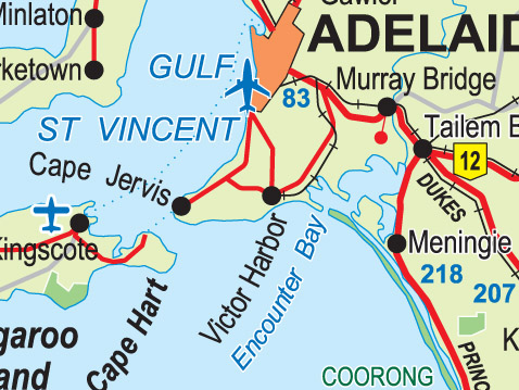 Map Of Fleurieu Peninsula Sa Fleurieu Peninsula 