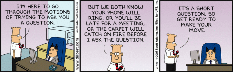 Getting The Wrong Answer Dilbert Viewer - Premium Light Illustration - Ultra HD