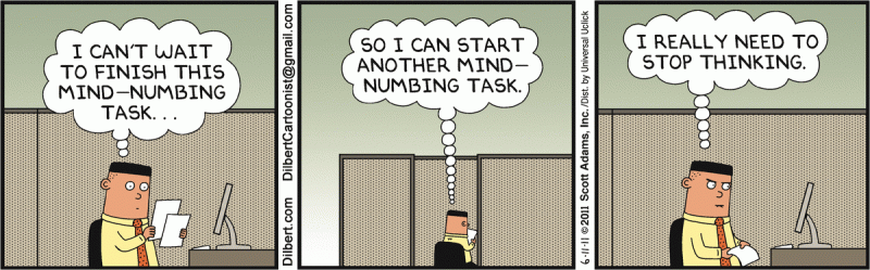 Comic Strip On 2011 03 20 Dilbert Viewer - Perfect Dark Art - High Resolution