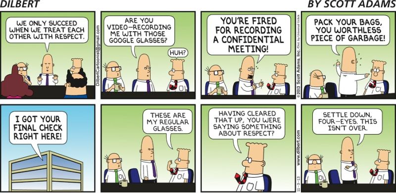 Comic Strip On 2013 03 11 Dilbert Viewer - Dark Texture Collection - 8K Quality