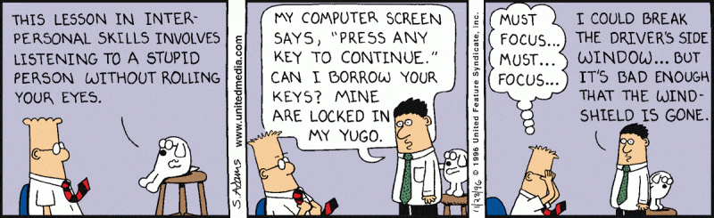 Nothing Is Totally Safe Dilbert Viewer - Full HD Dark Backgrounds for Desktop
