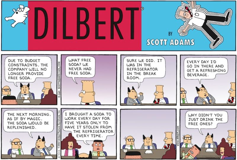 Comic Strip On 2002 03 10 Dilbert Viewer - Mountain Designs - Modern Desktop Collection