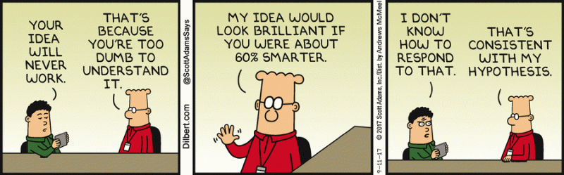 Human Intelligence Dilbert Viewer - Gradient Image Collection - Mobile Quality