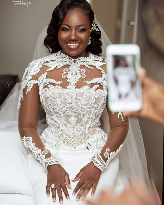 30 Latest Wedding Gowns In Nigeria-2022