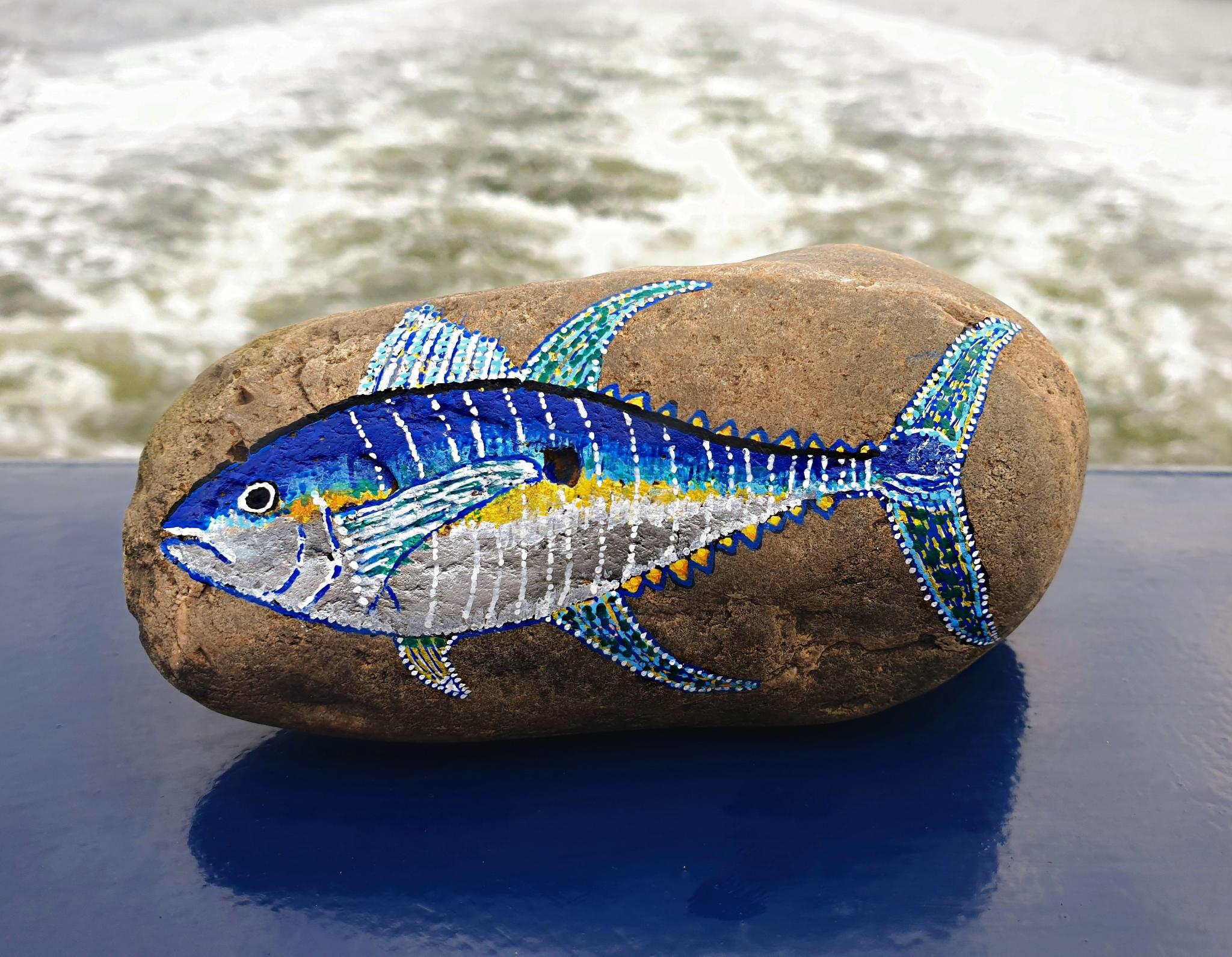Zandvoorts koppel verstopt beschilderde stenen in Zandvoort