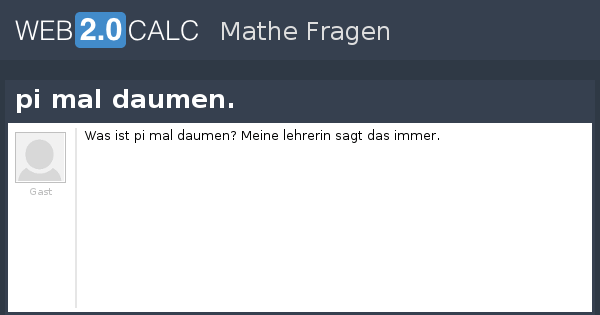 Pi Mal Daumen Manner T Shirt H Chan Shirts