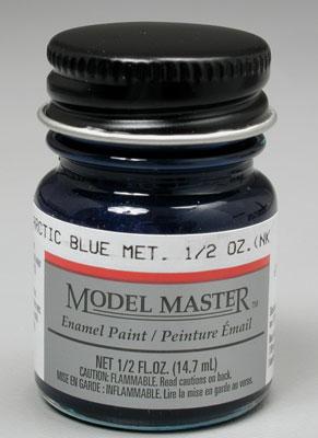 Testors Model Master Arctic Blue Metallic 1 2 Oz Hobby And Model Enamel Paint 2702